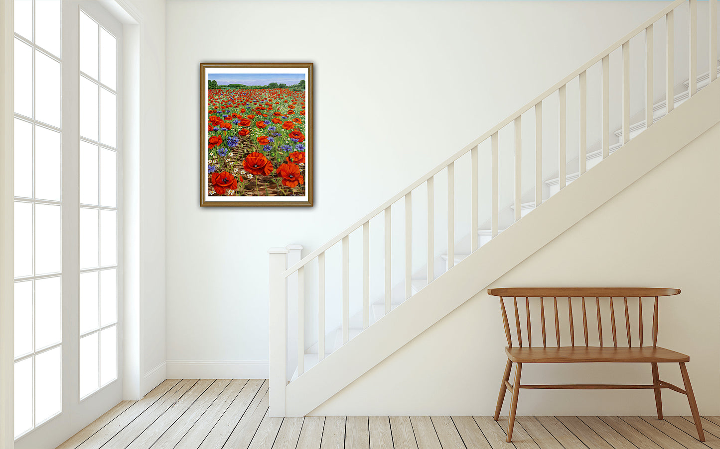 Valmuer og kornblomster