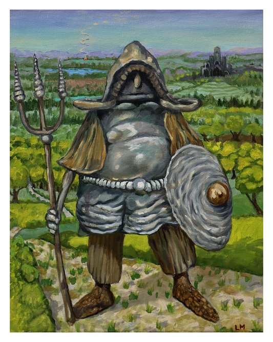 Viking med trefork