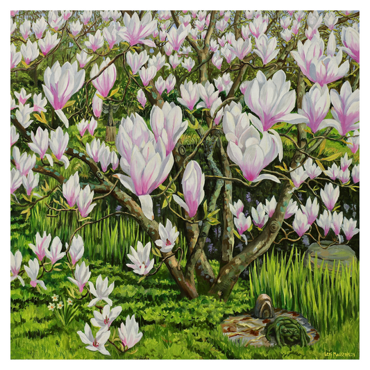 Magnolia by the pond