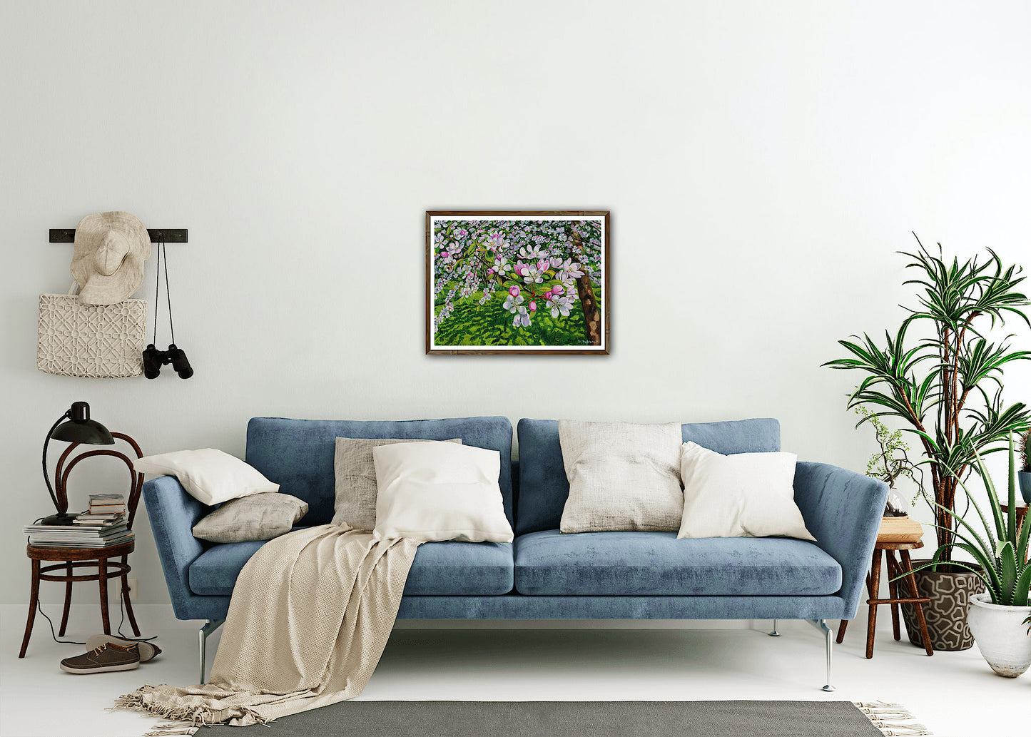 Paradisæbletræ i blomst